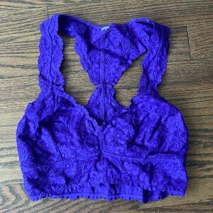 Free People Purple Lace Bralette